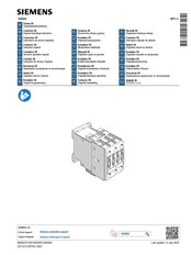 Siemens SIRIUS 3RT1 2 Serie Instructivo