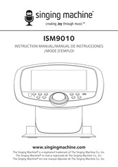 Singing Machine ISM9010 Manual De Instrucciones