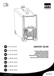 GYS EASYCUT 40 Manual Del Usuario