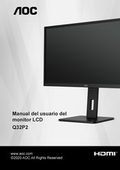 AOC Q32P2 Manual Del Usuario