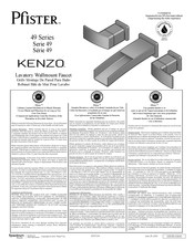 Pfister Kenzo T49-DF1K Manual Del Usuario