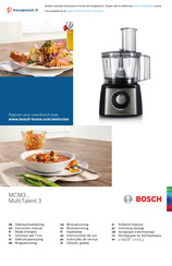 Bosch MultiTalent 3 MCM3200 Instrucciones De Uso