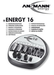 Ansmann Energy ENERGY 16 Instrucciones De Manejo