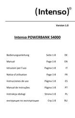 Intenso S4000 Manual De Instrucciones