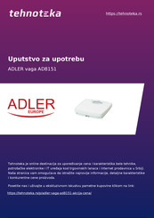 Adler europe AD 8151 Manual De Uso