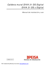 Peisa DIVA 31 DS Digital Manual De Instalacion Y Uso