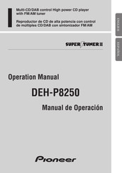 Pioneer SUPER TUNER III DEH-P8250 Manual De Operación