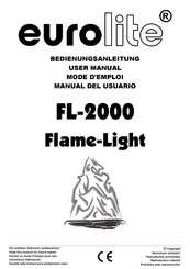 EuroLite FL-2000 Flame-Light Manual Del Usuario