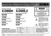 Aiwa X-D90Z Instrucciones De Manejo