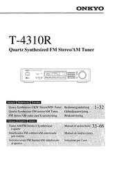 Onkyo T-4310R Manual De Instrucciones