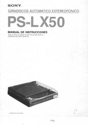 Sony PS-LX50 Manual De Instrucciones