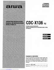 Aiwa CDC-X136 Manual De Instrucciones