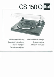 Dual CS 150 Q Instrucciones De Manejo