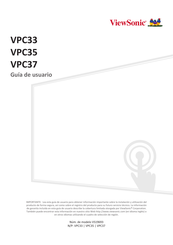 ViewSonic VPC33 Guía De Usuario