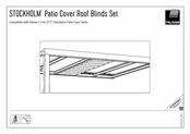 Palram STOCKHOLM Patio Cover Roof Blinds Manual De Instrucciones