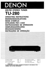 Denon TU-280 Instrucciones De Operación