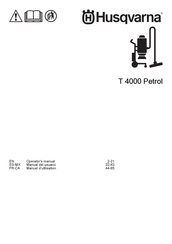 Husqvarna T 4000 Petrol Manual Del Usuario