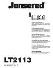 Jonsered LT2113 Manual De Las Instrucciones