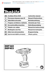 Makita DDF453RYE Manual De Instrucciones