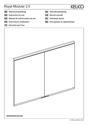 KEUCO Royal 800200DDEG0XX00 Manual De Instrucciones De Uso