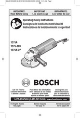 Bosch 1375A-2P Instrucciones De Funcionamiento Y Seguridad