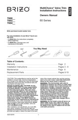 Brizo MultiChoice T60298-SL Manual Para Los Propietarios