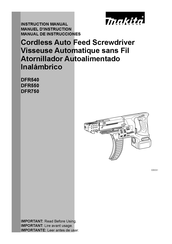 Makita DFR750Z Manual De Instrucciones