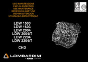 Kohler Lombardini LDW 2204 Uso-Manutencion