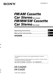 Sony XR-CA420 Manual De Instrucciones