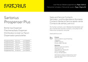 Sartorius Prospenser Plus Manual Del Usuario