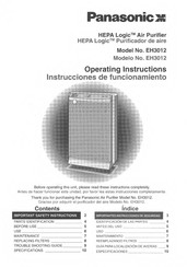 Panasonic HEPA Logic EH3012 Instrucciones De Funcionamiento