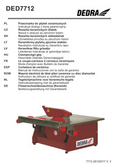 DEDRA DED7712 Manual De Instrucciones Con La Carta De Garantía