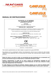 Num'axes CANIFUGUE Pro Manual De Instrucciones