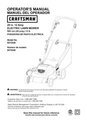 Craftsman 6073308 Manual Del Operador