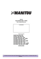Manitou MT 1740 SL Manual De Instrucciones