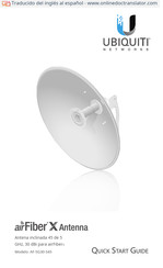 Ubiquiti Networks airFiber X Manual De Instrucciones