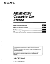 Sony XR-C300RDS Manual De Instrucciones