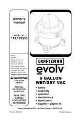 Craftsman Evolv 113.175550 Manual Del Propietário