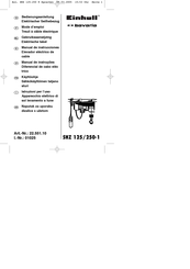 EINHELL Bavaria SHZ 125/250-1 Manual De Instrucciones