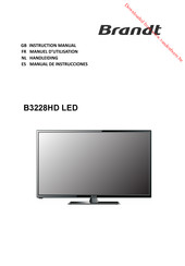 Brandt B3228HD LED Manual De Instrucciones