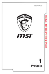 MSI Gaming G G52-17951X7 Manual Del Usuario