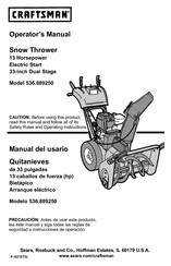 Craftsman 536.889250 Manual Del Operador