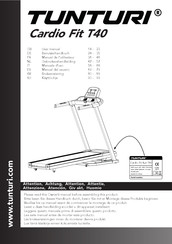 Tunturi Cardio Fit Run T40 Manual Del Usuario