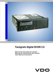 VDO BVDR 2.0 Manual De Instrucciones Del Usuario