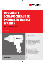 Würth DSS 1'' premium mini Traducción Del Manual De Instrucciones De Servicio Original