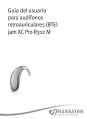 Hansaton jam XC Pro 3-R312 M Guia Del Usuario