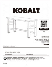 Kobalt 19196 Manual Del Usuario