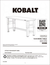 Kobalt 19004 Manual Del Usuario