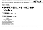 Aiwa X-81M Instrucciones De Manejo