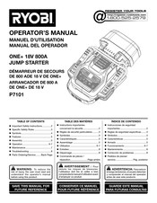 Ryobi ONE+ P7101 Manual Del Operador